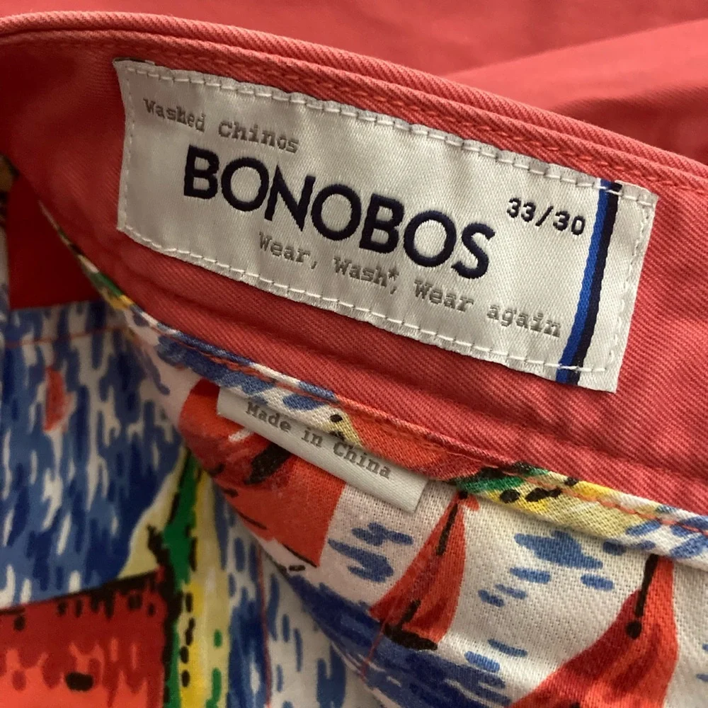 Bonobos Coral Red Chinos